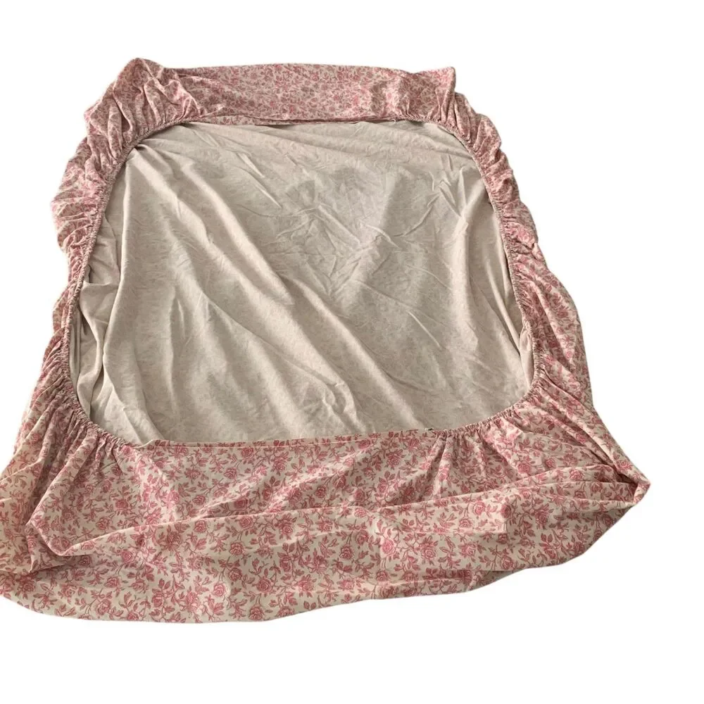 Westpoint Stevens Red Floral Cottagecore Twin Sheet Set Cottage core Farmhouse